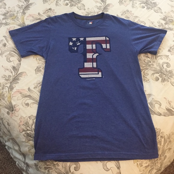 texas rangers american flag shirt